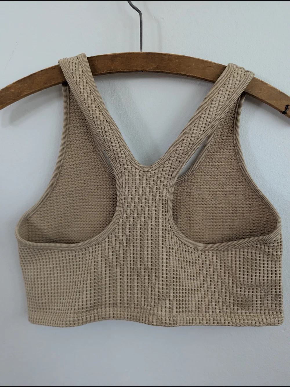 Aerie Offline Waffle Knit Tank Sports Bra/ Racerback Crop Top